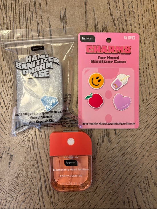 Accessories - b.pure Bundle w/ Glitter Case & 4 Charms NWT